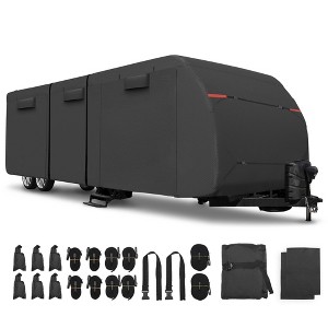 Unique Bargains 210D Oxford Waterproof Windproof Travel RV Trailer Cover With Storage Bag - 1 of 4