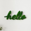 VisioGear HELLO Letter Art Moss Wall Decor for Hallway Office Wall Decor, Green, 31.5"*13.2"*1.58" - 2 of 4