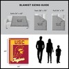 Sweet Home Collection NCAA USC Trojans 46" x 60" Raschel Throw Blanket - 2 of 4