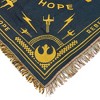 Disney Star Wars Blanket Rebel Alliance Built On Hope Woven Tapestry Throw 48"X60" Multicolored - 3 of 4