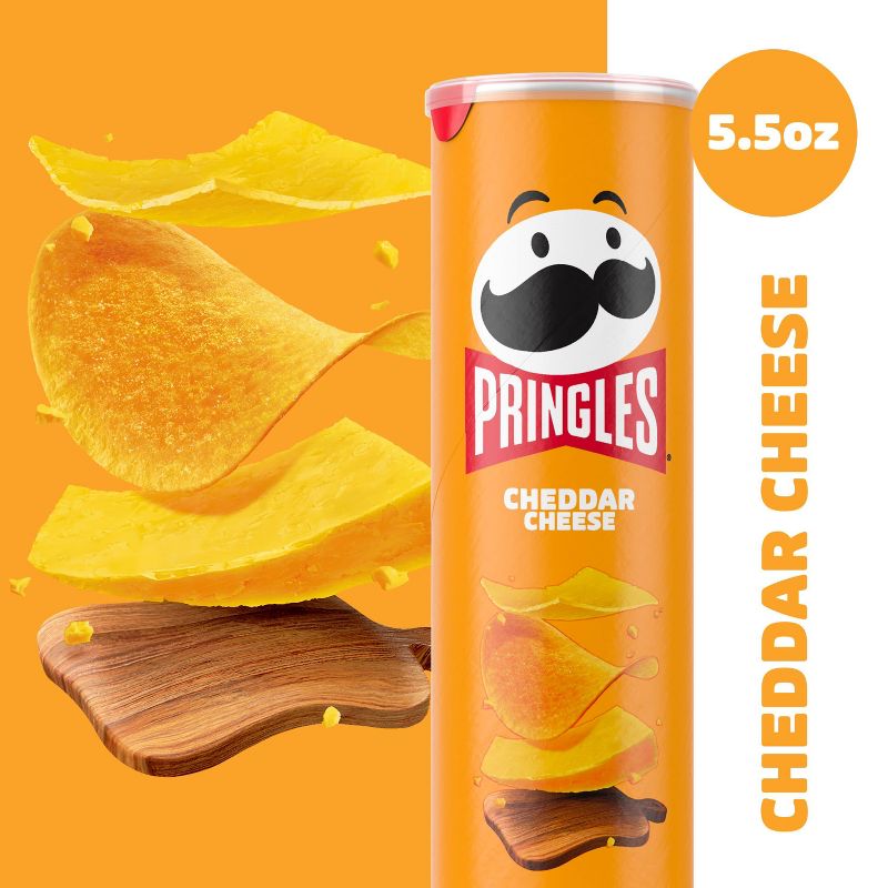Pringles Cheddar Cheese Potato Crisps Chips - 5.5oz, 5 of 15