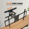 VEVOR Full Motion TV Mount Fits for Most 37-75 inch TVs, Swivel Tilt Adjustment TV Wall Mount Bracket, Max VESA 600x400mm, Holds up to 132 lbs - 3 of 4