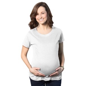 Comfortable 6 Pack Maternity Shirts Blank Pregnancy Shirts Plain Fitted Tees - Crazy Dog Maternity T Shirt - 1 of 4