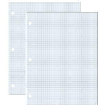 Pacon Graphing Paper, White, 2-sided, 1/4" Quadrille Ruled 8-1/2" x 11", 500 Sheets Per Pack, 2 Packs