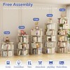 Besiost Rotating Bookcase, 360 Display Corner Bookshelf for Small Space - 3 of 4