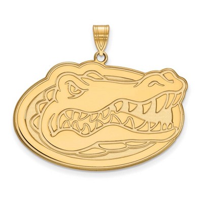 Black Bow Jewelry 10k Yellow Gold Florida Gators NCAA Extra Large Pendant