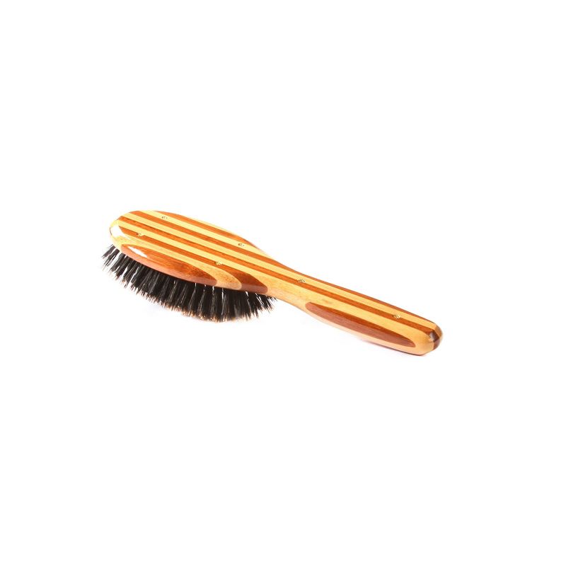 Bass Brushes Shine & Condition Hair Brush with 100% Premium Natural Bristle FIRM Pure Bamboo Handle Small Oval, 4 of 6