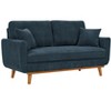 TiramisuBest Mid-Century Corduroy Sofa,Blue - 3 of 4