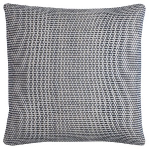 22"x22" Oversize Geometric Small Scale Poly Filled Square Throw Pillow - Rizzy Home: Cotton Canvas, Indoor Decorative Cushion, Hidden Zipper - 1 of 3