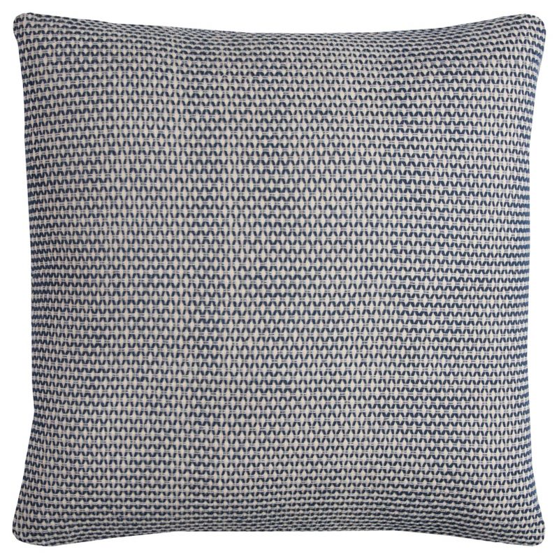 22&#34;x22&#34; Oversize Geometric Small Scale Poly Filled Square Throw Pillow - Rizzy Home, 1 of 5