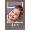 PosterPalooza | Photo Size Shabby Chic Brown Picture Frame - UV Acrylic, Foam Board Backing, Hanging Hardware - 2 of 4