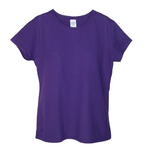 Gildan Women Cotton Crew Neck T Shirt - 1 of 3