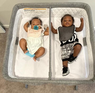 Double bassinet hot sale for twins