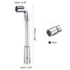 Unique Bargains High Carbon Steel Repairing L-Shaped Angled Double Box End Metric Hex Socket Wrench - 2 of 4