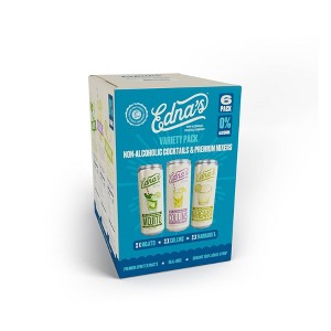 Edna's Non-Alcoholic Variety Cocktail Mixers - 6pk/12 fl oz Cans - 1 of 3