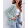 Women's Lightweight Crochet Cardigan Long Sleeve Hollow Out Kint Sweaters - 2 of 4