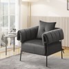 Kumasinova Modern Accent Chair,Comfy Upholstered Armchair with Soft Cushion and Metal Frame,Reading Chair for Living Room,Bedroom,Office - 4 of 4