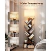 Aoibox 6 Tier Tree Bookshelf with Adjustable Light Narrow Tall Floor Standing Bookcase Tower Organizer Storage Cabinet for Office Living Room Bedroom - 4 of 4