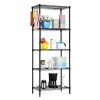 Syemin Utility Storage Shelves Heavy-Duty Storage Rack, Garage Adjustable Metal Shelf, Heavy Duty Industrial Shelves, Black, 21.3"*11.4"*59.1" - 3 of 4