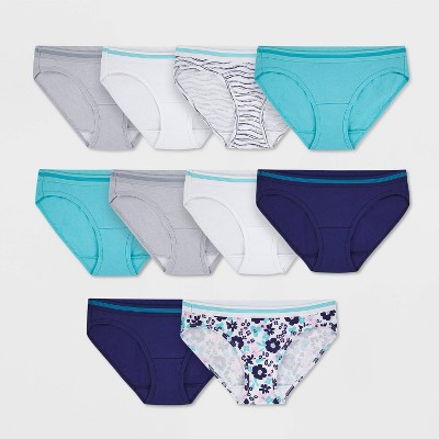 Fruit of the Loom Women's 10pk Cotton Low-Rise Hipster Underwear - Colors May Vary 5