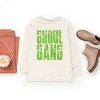 Ghoul Gang Block Distressed - Youth Long Sleeve Graphic T-Shirt - 3 of 4