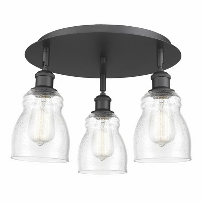 Ellery - 3 Light Flush Mount In Nautical Style-9.5 Inches Tall and 16.5 Inches Wide