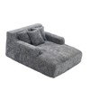 Kumasinova Chenille Giant Bean Bag Chair with 3 Pillows,Sofa Bed with Armrests,Lounge Chair Indoor for Living Room,Bedroom - 2 of 4