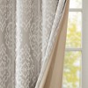 Grungis 50x84 Inch Polyester Knitted Jacquard Damask Total Blackout Curtain Panels with Grommet Top for Living Room,Bedroom - 4 of 4