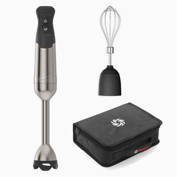 Chefman 300 Watt 2-speed Hand Blender With Silk Touch Finish And Color  Chrome - Black : Target