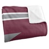 University Of Wisconsin La Crosse Primary Logo Stripes Silky 50x60 Blanket, 1 Sided - 3 of 4