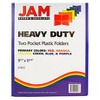 JAM 6pk 2 Pocket Heavy Duty Plastic Folders - Primary Colors: Multicolor Stationery with Internal Pockets, 100 Sheet Capacity - 3 of 4