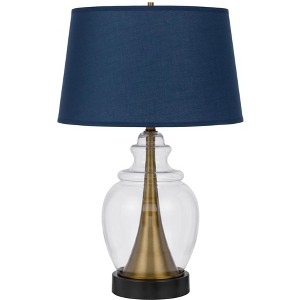 Cal Lighting Cupola glass/metal table lamp - 1 of 4