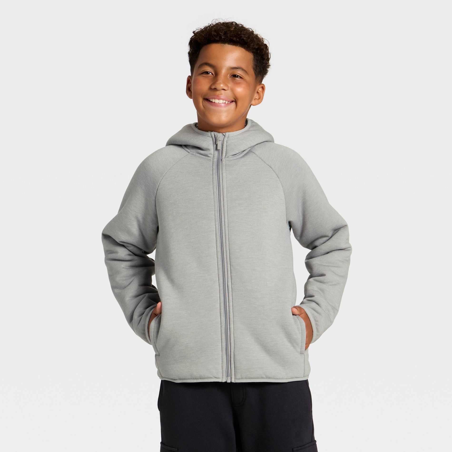 Boys' High Pile Fleece Lined Hoodie Sweatshirt - All In Motion™