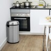 65 Liter  Trash Can, 17 Gallon Stainless Steel Waste Bin, Commercial Grade Outdoor Garbage Can - 2 of 4