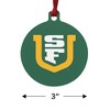 University of San Francisco Primary Logo Aluminum Holiday Christmas Tree Ornament - 3 of 4