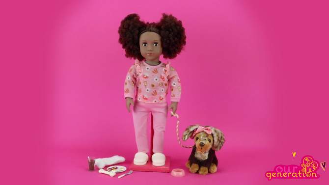 Our Generation Camryn &#38; Coco 18&#34; Matching Doll &#38; Pet Set, 2 of 7, play video
