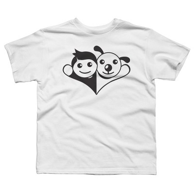 Boy's Design By Humans Doggy Friend By graphicganga T-Shirt