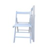 Lyngins 4-Piece Solid Wood Folding Outdoor Accent Chairs, Slatted Seat & Open Back, Patio Folding Chair for Balcony/Wedding/Indoor-Outdoor Events - 4 of 4