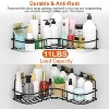 Racxily Corner Shower Caddy Shelves, Wall Mounted Basket Rack, Bathroom Organizers, Stainless Storage Racks - 2 of 4