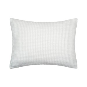EY Essentials 20" x 26" Lida White Cotton Standard Sham - Machine Washable - 1 of 3