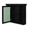 YOOCOZZ 35'' x 28'' Wall Mounted Bathroom Storage Cabinet with Mirror Door and 6 Open Shelves - 2 of 4