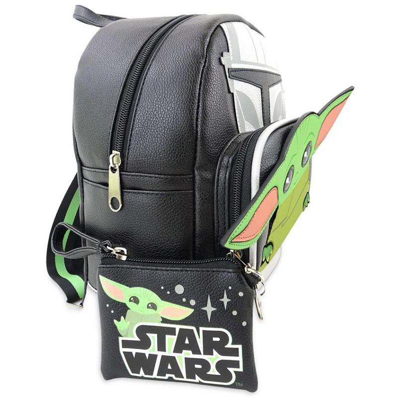 Fast Forward Star Wars The Child 10 Inch Pleather Backpack w/ Coin Purse, 2 of 5