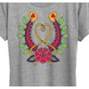 Women's - Country Casuals - Goth Western Horseshoe Short Sleeve Graphic T-Shirt - 2 of 4