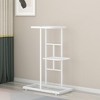 3 Tier 4 Potted Plant Stand, Metal Multiple Flower Pot Shelf, Tiered Corner Plant Stand, Flower Bonsai Pot Display Rack for Living Room Balcony - 2 of 4