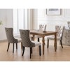 CENGHU Modern Velvet Upholstered Dining Chairs Set of 2, Kitchen Side Chairs with Wood Legs and Nailhead Trim, for Dining Room, Living Room - 4 of 4