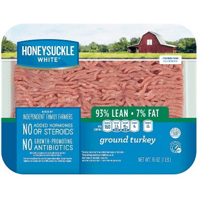 Honeysuckle White Fresh 93% Lean Ground Turkey - 1lb