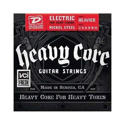 Dunlop Heavy Core Electric Guitar Strings - Heavier Gauge
