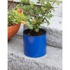 ACHLA Designs 8" Wide Cylinder Planter Pot Galvanized Steel French Blue: Weather-Resistant, No Assembly Required - 4 of 4