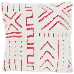 20"x20" Oversize Life Styles Woven Boho Pattern Square Throw Pillow Hot Pink - Mina Victory