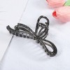 Unique Bargains Cute Faux Pearl Bow Hair Clips and Pins 2 Pcs - 4 of 4
